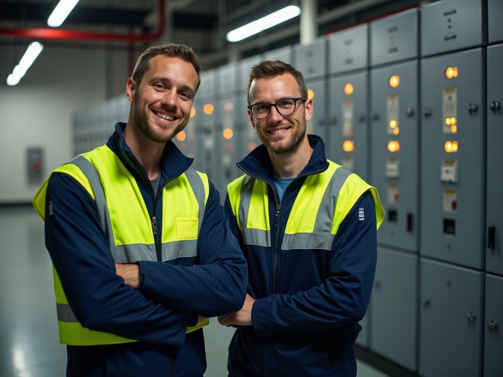 Elektriker bei der Arbeit